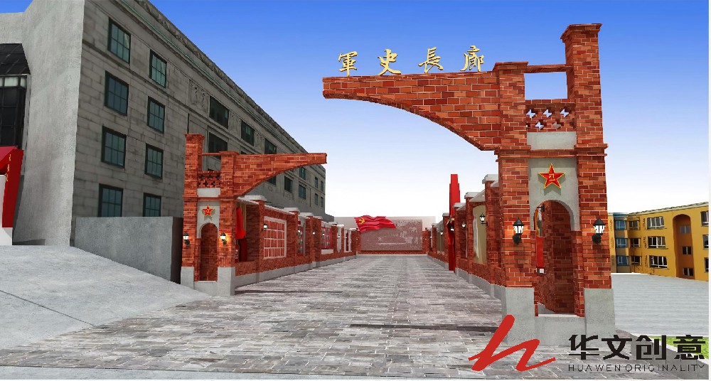 部隊展廳設(shè)計_展廳效果圖_展廳圖片